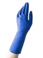 Перчатки латексные Benovy Latex High Risk (синие)