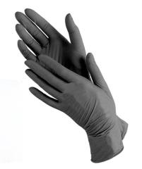 Перчатки нитриловые Benovy Nitrile MultiColor (черные)