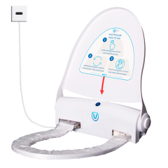 Сиденье гигиеническое Clean Touch CT-102 с кнопкой и сенсором
